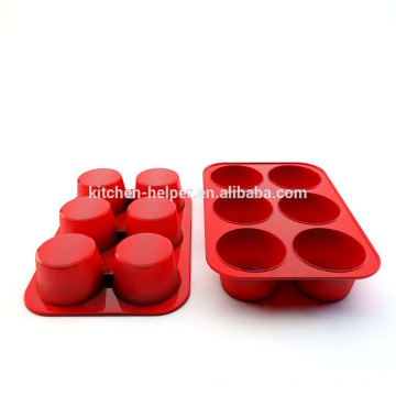 Hot Venda barata resistentes ao calor nontoxic Non-stick Food Grade Bakeware bolo Maker copo em forma de muffin panelas